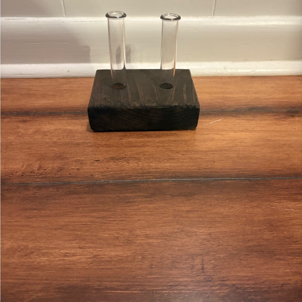 Handmade Wooden Test Tube Vase
